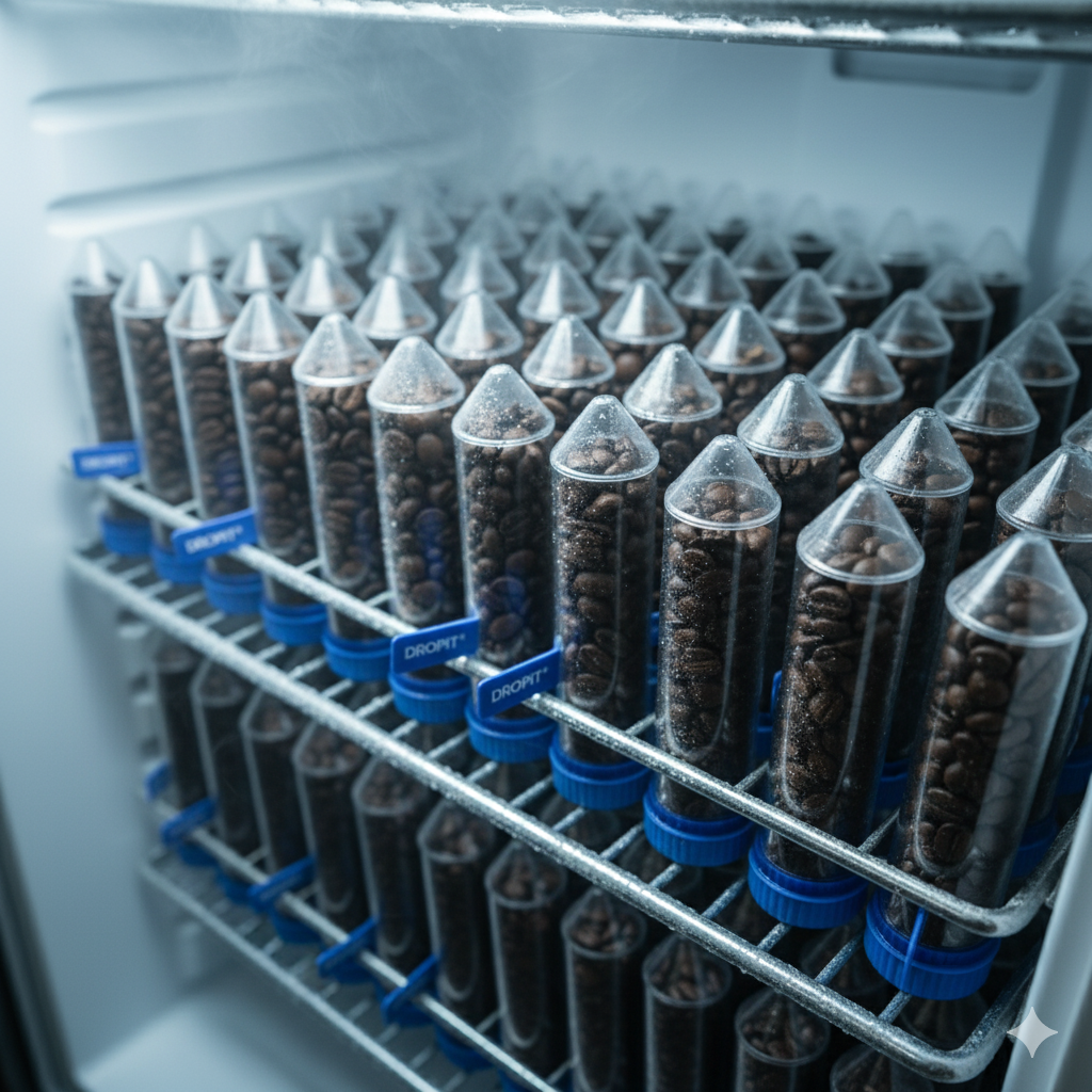 Conservando café no freezer