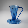 CAFEC FLOWER DRIPPER DEEP 27 PORTA FILTROS AZUL + 100 FILTROS ABACA+
