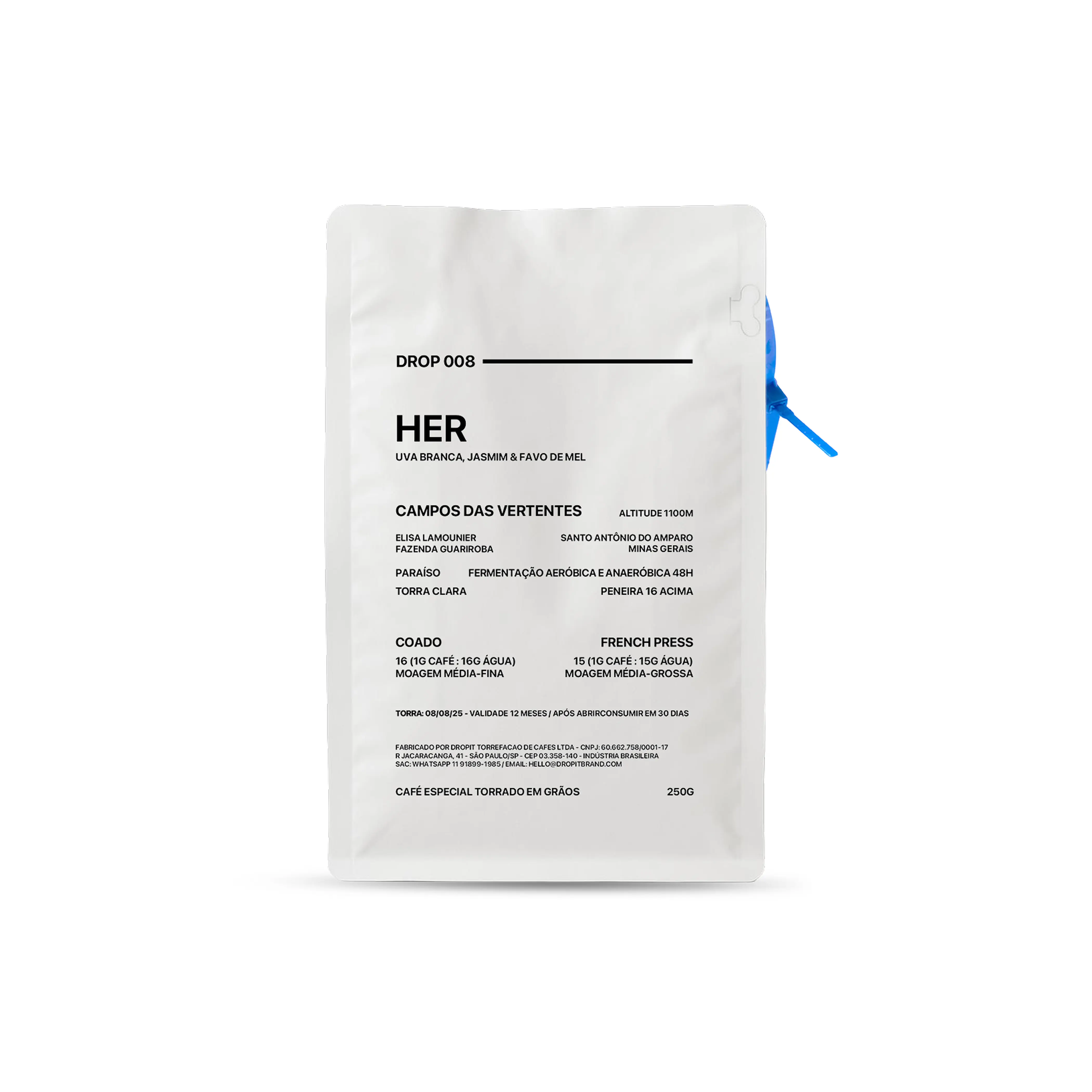 KIT GESHA 250G + PARAÍSO 250G FERMENTADOS GRÃOS DROPIT